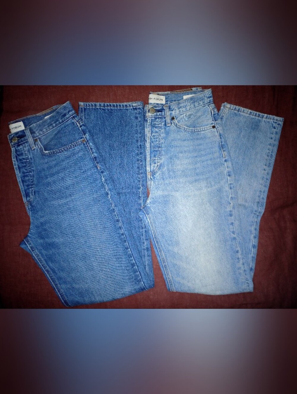 Denim Forum Nina Stovepipe Jeans - 2 Pairs!